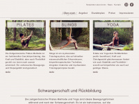 nyah-pilates.ch Webseite Vorschau