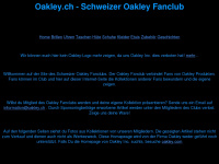 oakley.ch Webseite Vorschau