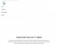 oberland-security.de Webseite Vorschau