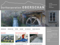 oberschan.ch Webseite Vorschau