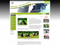 obinger-hundeschule.de Webseite Vorschau