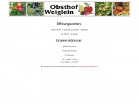obsthof-weiglein.de Webseite Vorschau