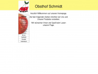 obsthof-schmidt.de Webseite Vorschau