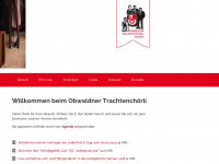 obwaldnertrachtenchoerli.ch Webseite Vorschau