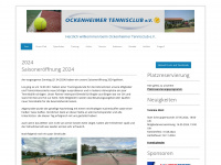 ockenheimer-tennisclub.de Webseite Vorschau