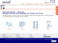 odermattfenster.ch Webseite Vorschau