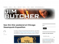 jim-butcher.com Webseite Vorschau