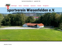 sv-wiesenfelden.de Webseite Vorschau