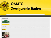 oeamtc-baden.at Webseite Vorschau