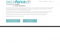 oecoforce.ch Webseite Vorschau
