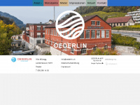 oederlin.ch Webseite Vorschau