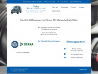oehler-kfz.de Webseite Vorschau