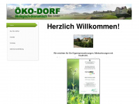 oeko-dorf.at Webseite Vorschau