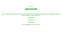 oekofair.de Webseite Vorschau
