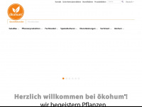 oekohum.ch Webseite Vorschau