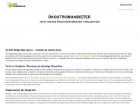 oekostromanbieter.com Webseite Vorschau