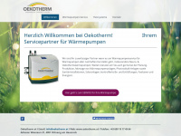 oekotherm.at Webseite Vorschau