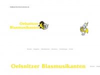 oelsnitzer-blasmusikanten.de Webseite Vorschau