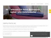 oertletextil.ch Webseite Vorschau