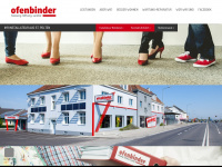 ofenbinder.at Webseite Vorschau