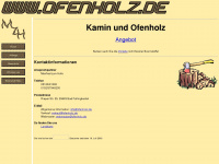 ofenholz.de Webseite Vorschau