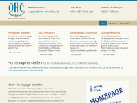ohc-consulting.de Webseite Vorschau