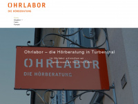 ohrlabor.ch Webseite Vorschau