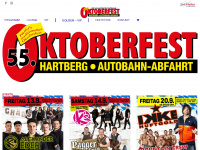 oktoberfest-hartberg.at Webseite Vorschau