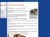 oldenburger-springpferde.de Webseite Vorschau