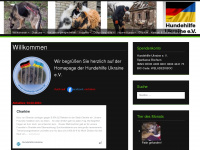 hundehilfe-ukraine.de Webseite Vorschau