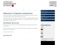 lippisches-landesmuseum.de Webseite Vorschau