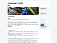 oldmengaming.de Webseite Vorschau