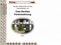 oma-berthas-ferienwohnung.de Webseite Vorschau