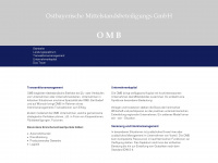omb-gmbh.de Webseite Vorschau