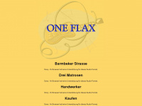oneflax.de Webseite Vorschau