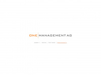 onemanagement.ch Webseite Vorschau