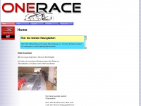 onerace.de Webseite Vorschau