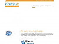 onimex.de Webseite Vorschau