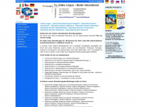 onlinelingua.at Webseite Vorschau