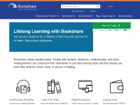 bookshare.org Webseite Vorschau