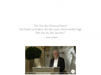 petrarca-preis.de Webseite Vorschau