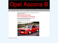 opel-ascona-b.de Webseite Vorschau