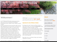 open-gardens.de Webseite Vorschau