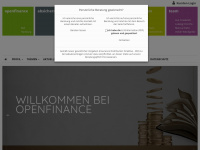 openfinance.de Webseite Vorschau