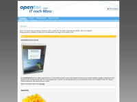 opentec.ch Webseite Vorschau