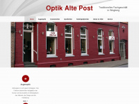 optik-alte-post.de Webseite Vorschau