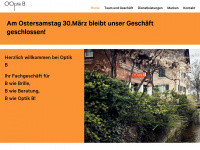 optik-b.ch Webseite Vorschau