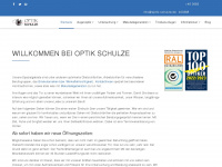optik-schulze.de Webseite Vorschau