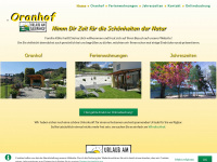 oranhof.at Webseite Vorschau
