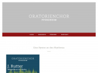 oratorienchor-pforzheim.de Webseite Vorschau